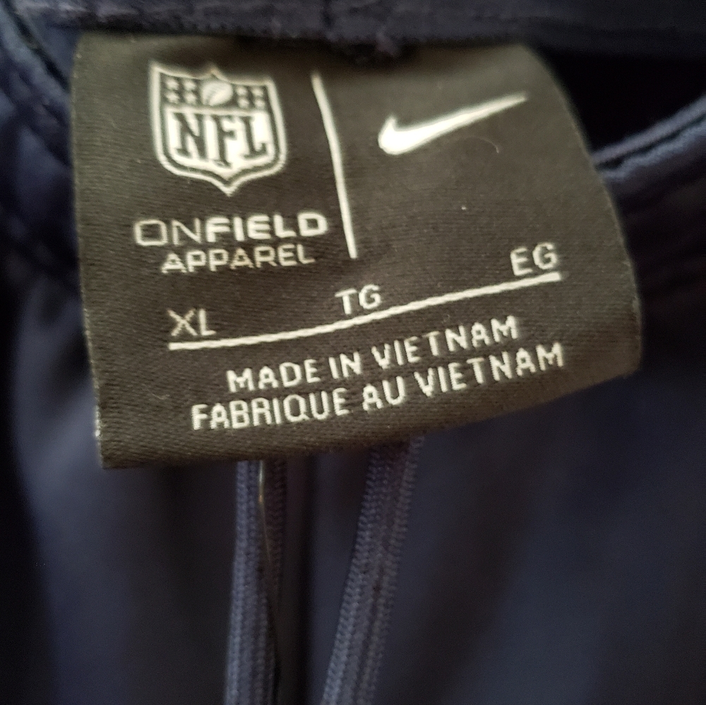 Nike New England Patriots Navy Blue Storming PANTS - Picture 5 of 10